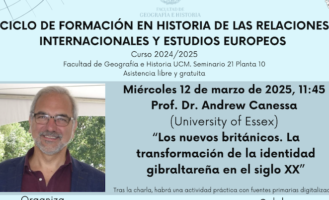 Ciclo formativo en Historia de las Relaciones Internacionales y Estudios Europeos